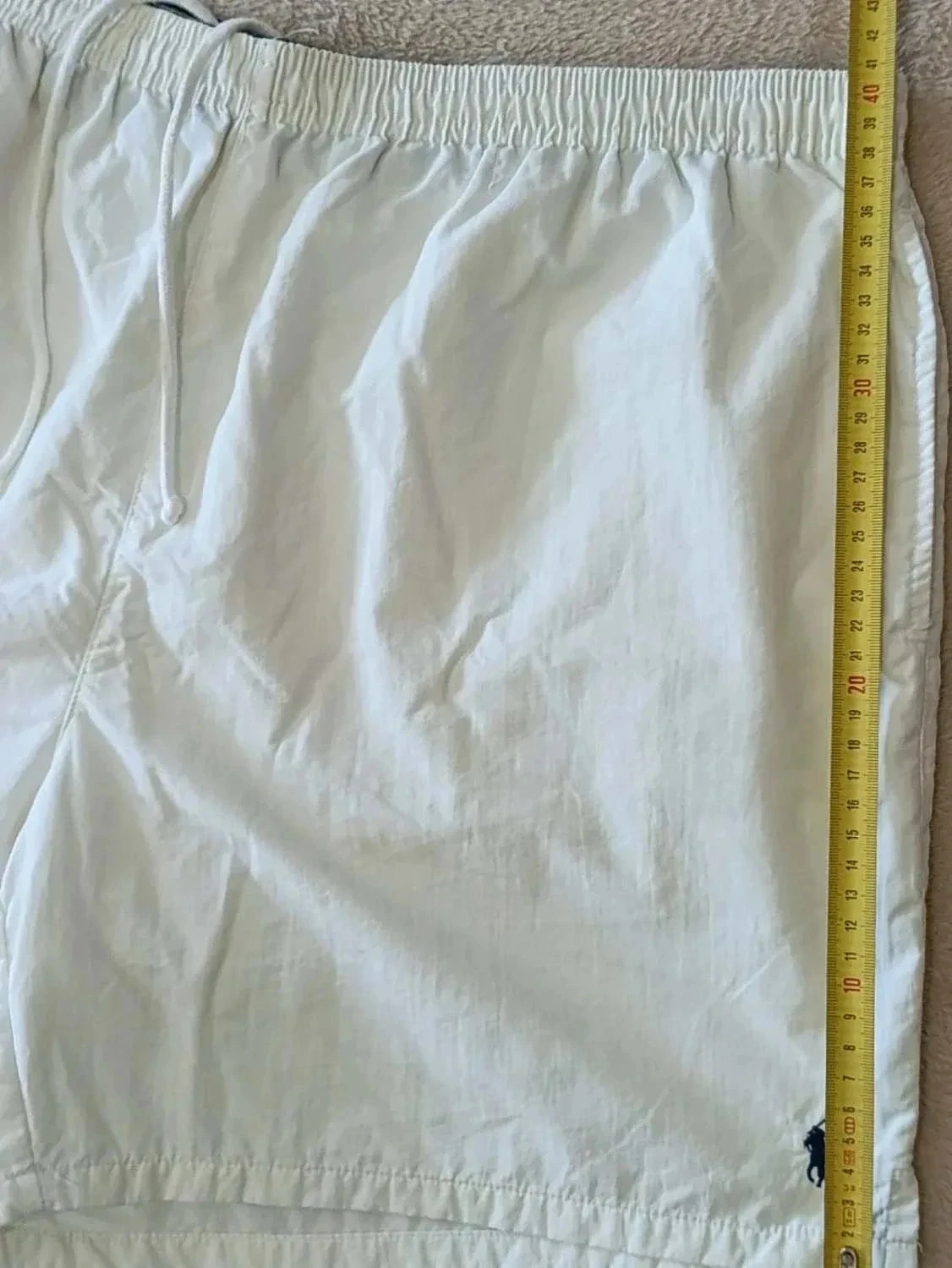 Short de baño Polo Ralph Lauren Vintage blanco Logo bordada Talla XL – photo 15